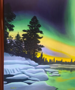 Alternative view of Aurora boreal, Murmansk (Rusia)